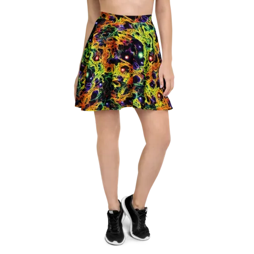 Voltage Veins on a Skater Skirt