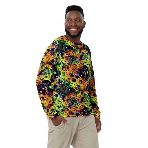 Voltage Veins on a Sweatshirt