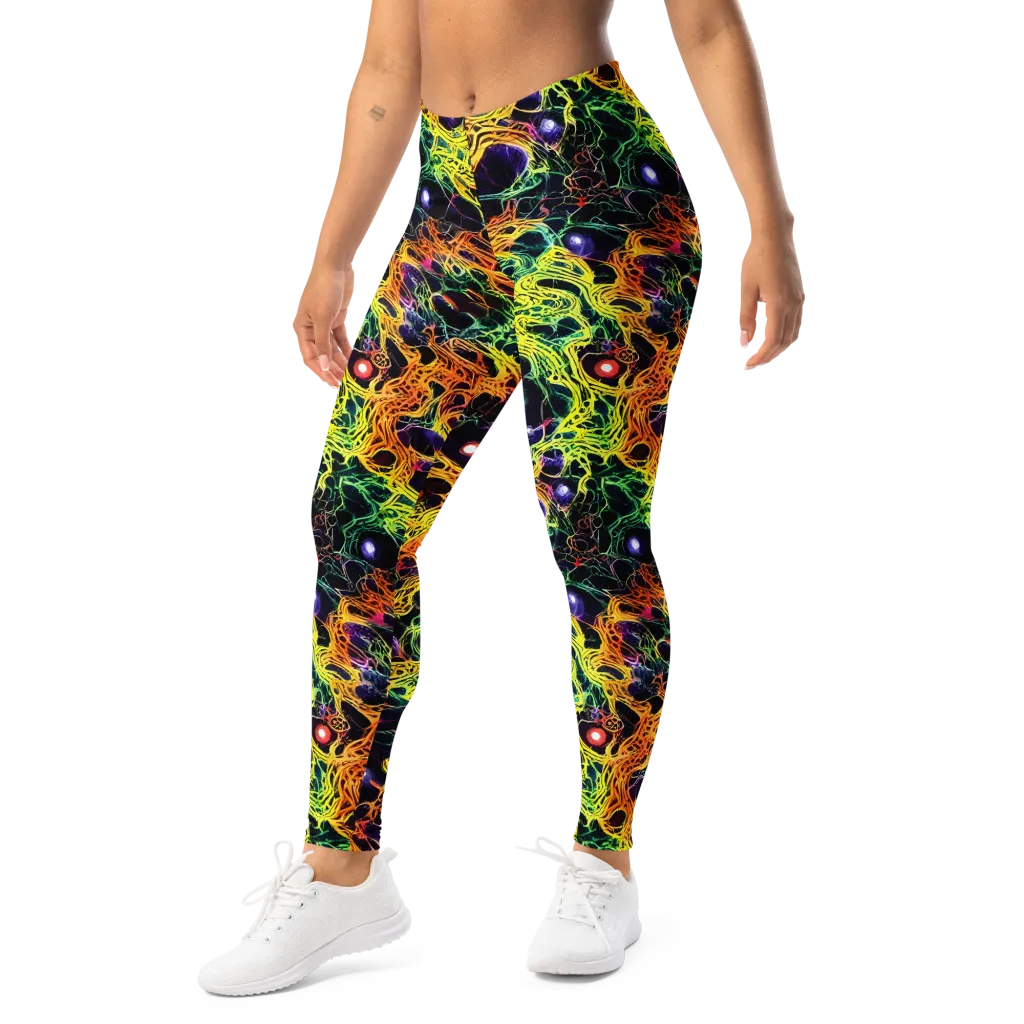 Voltage Veins on Leggings — Left Front