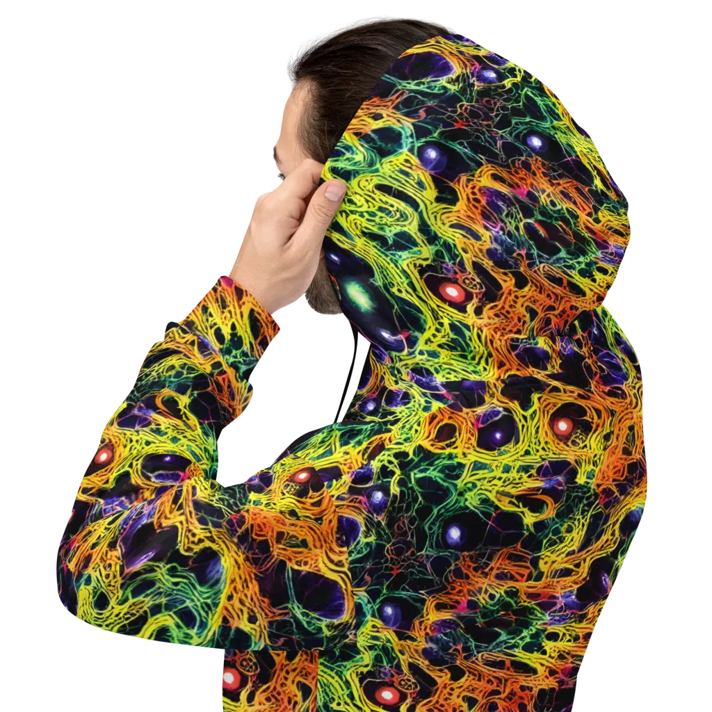 Voltage Veins on Hoodie — Back
