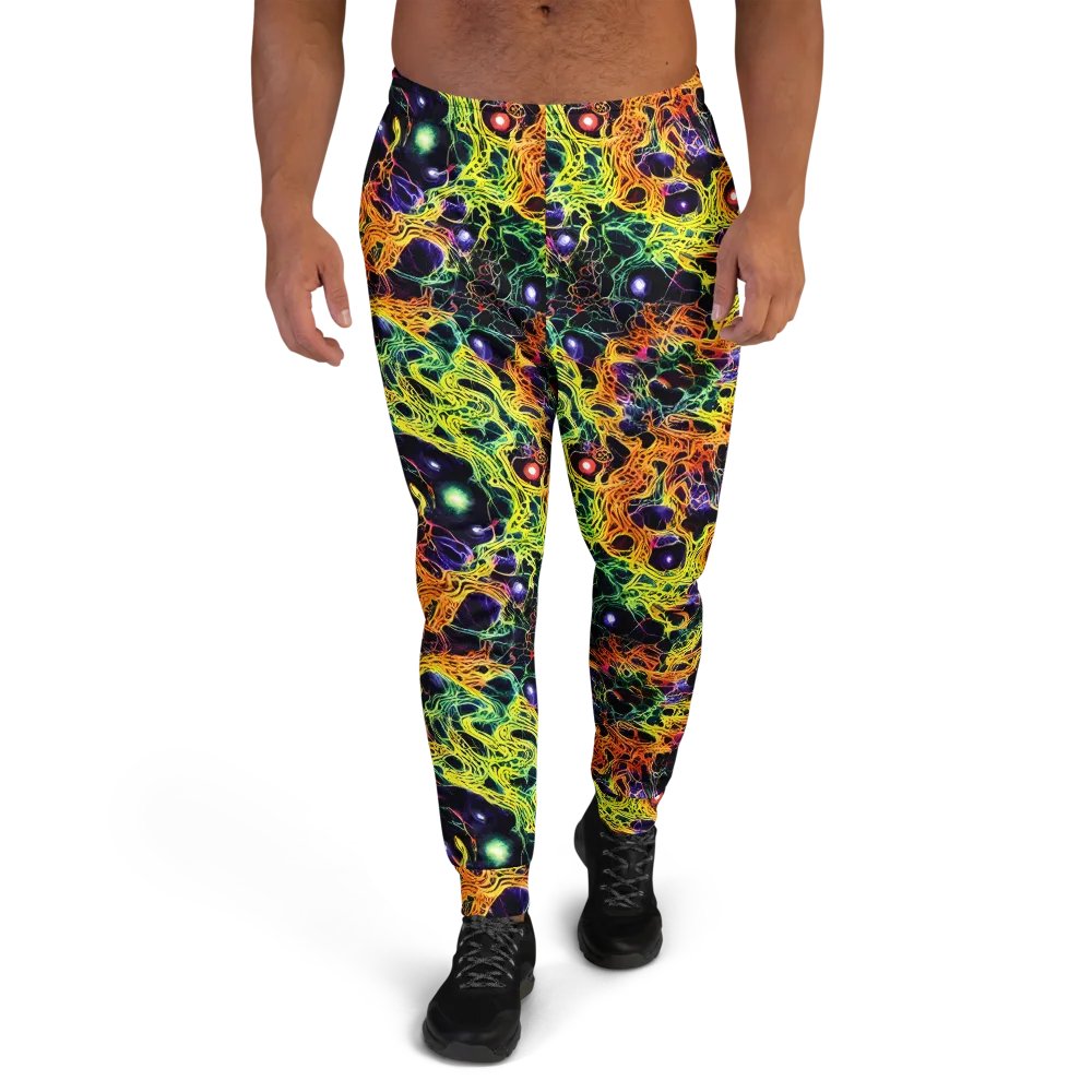 Voltage Veins on Men's Joggers — Front