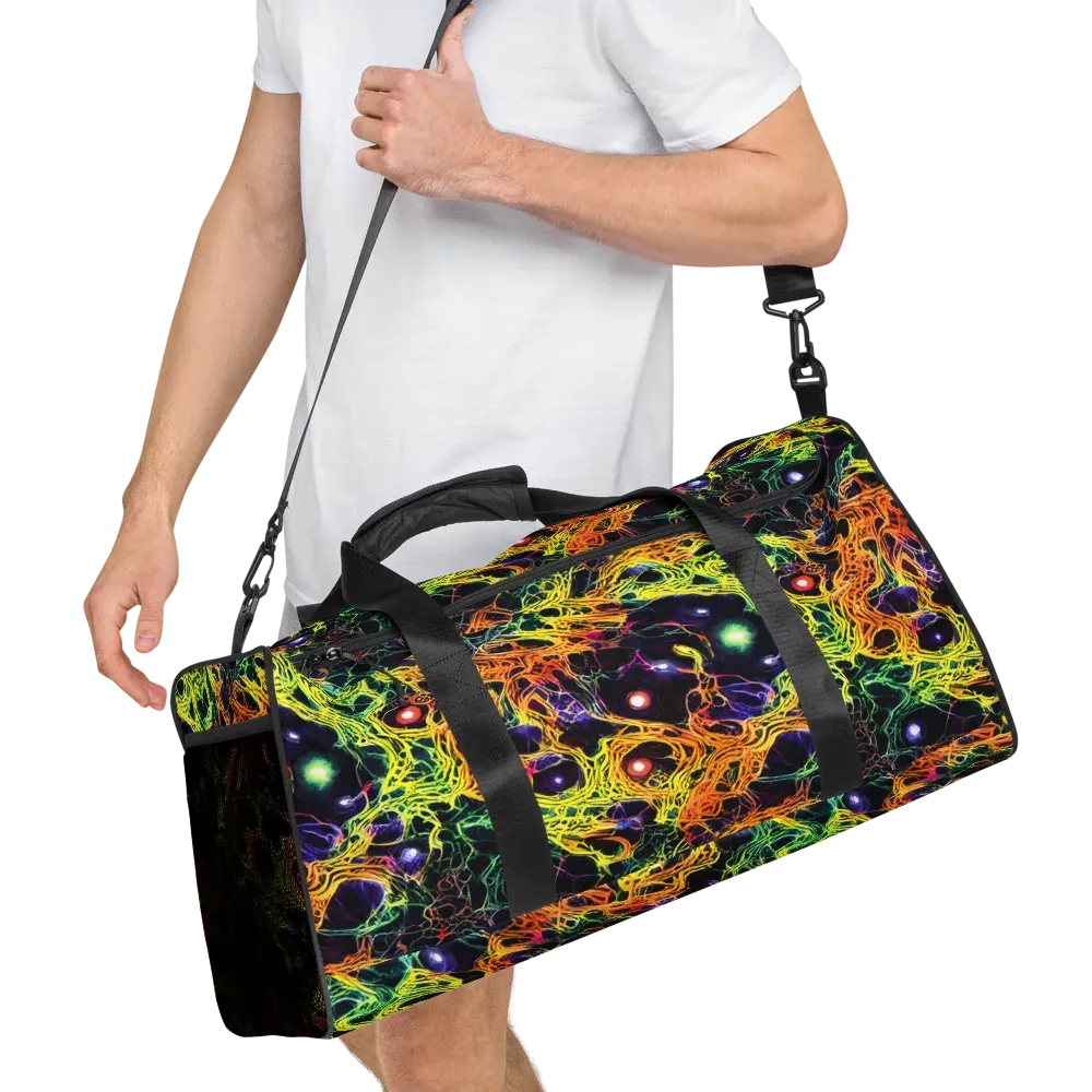 Voltage Veins on Duffle Bag — Right Front
