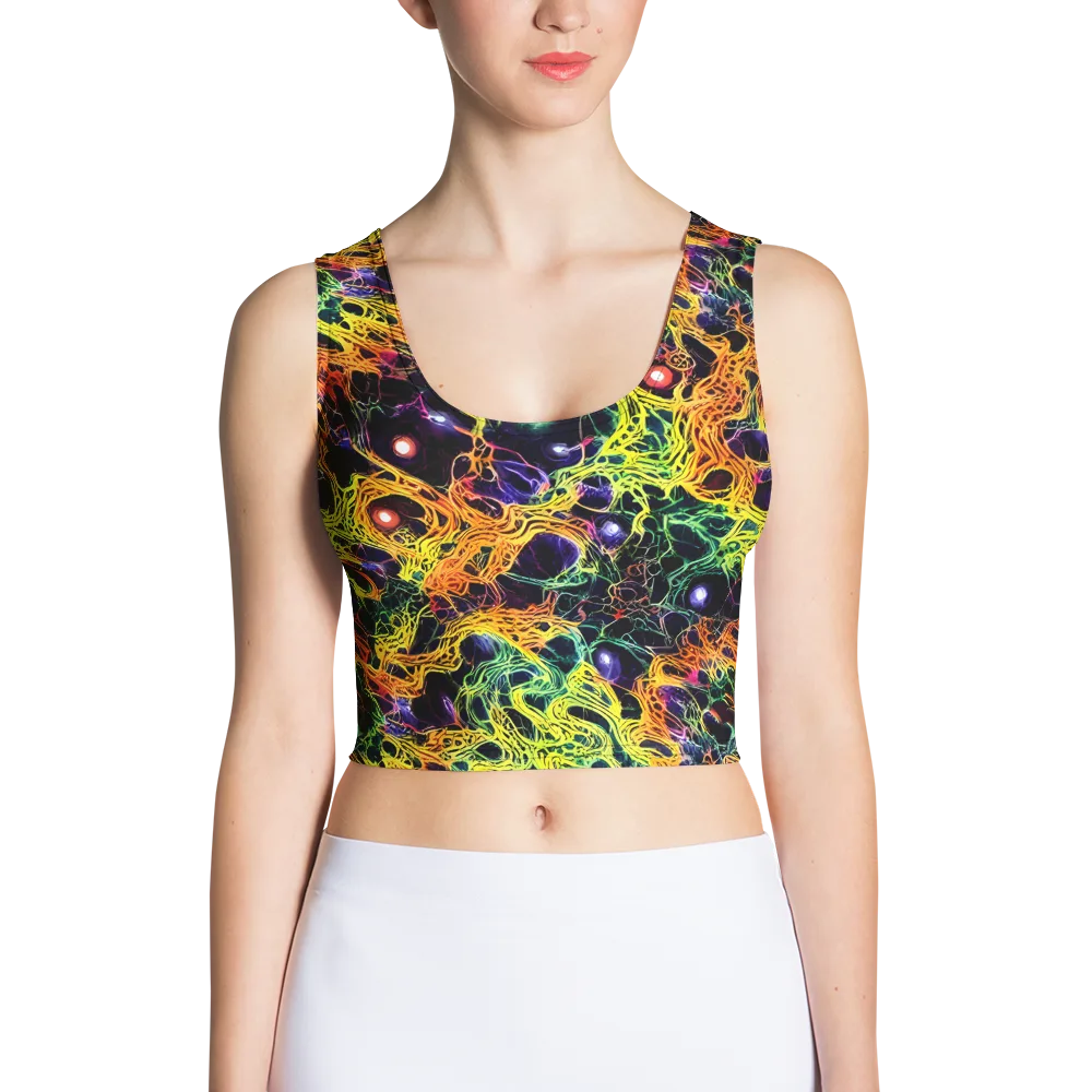 Voltage Veins on Crop Top — Front