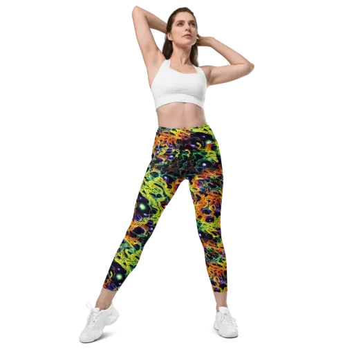 Voltage Veins on a Leggings with Pockets
