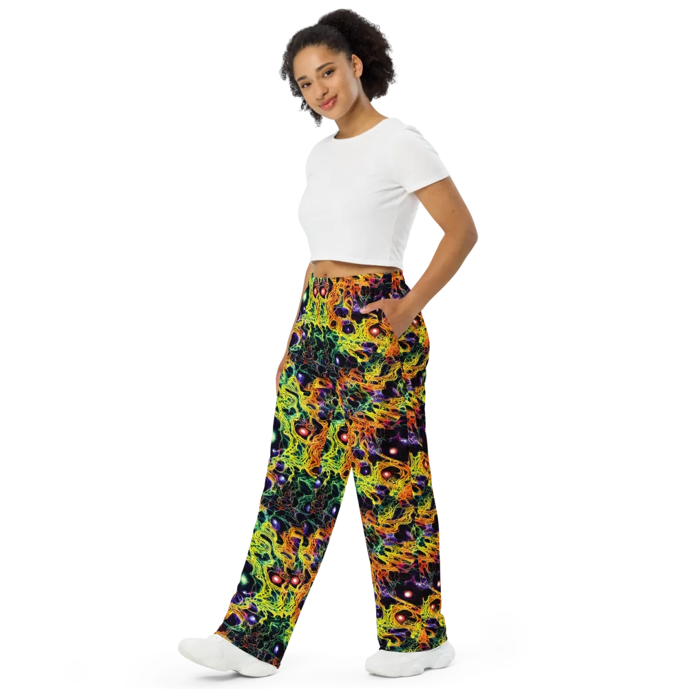 Voltage Veins on Wide-Leg Pants — Left Front