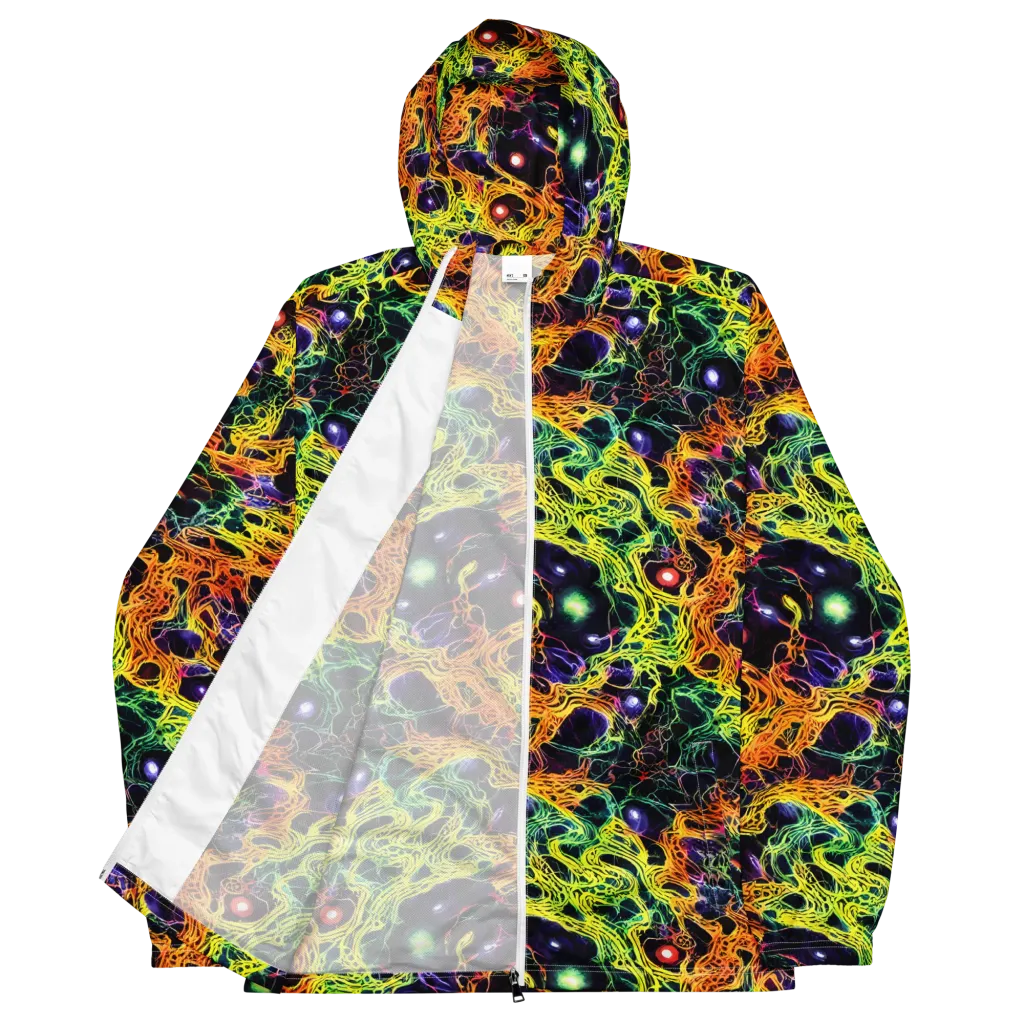 Voltage Veins on Men's Windbreaker — Front