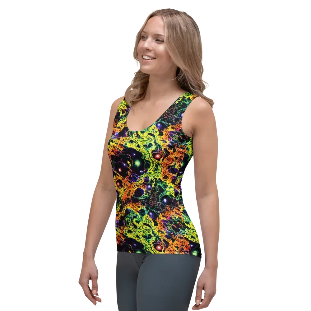 Voltage Veins on Women's Tank Top — Left Front