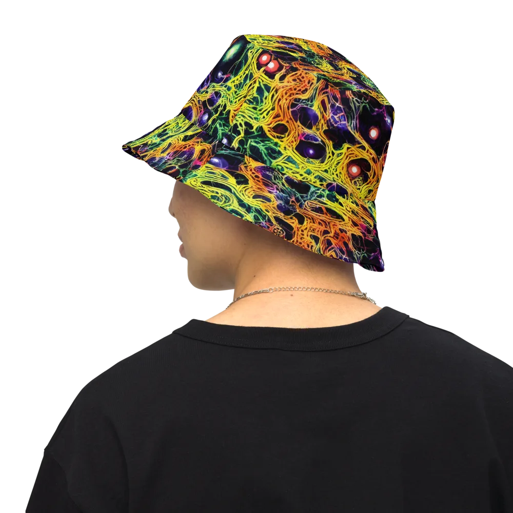 Voltage Veins on Reversible Bucket Hat — Back Inside