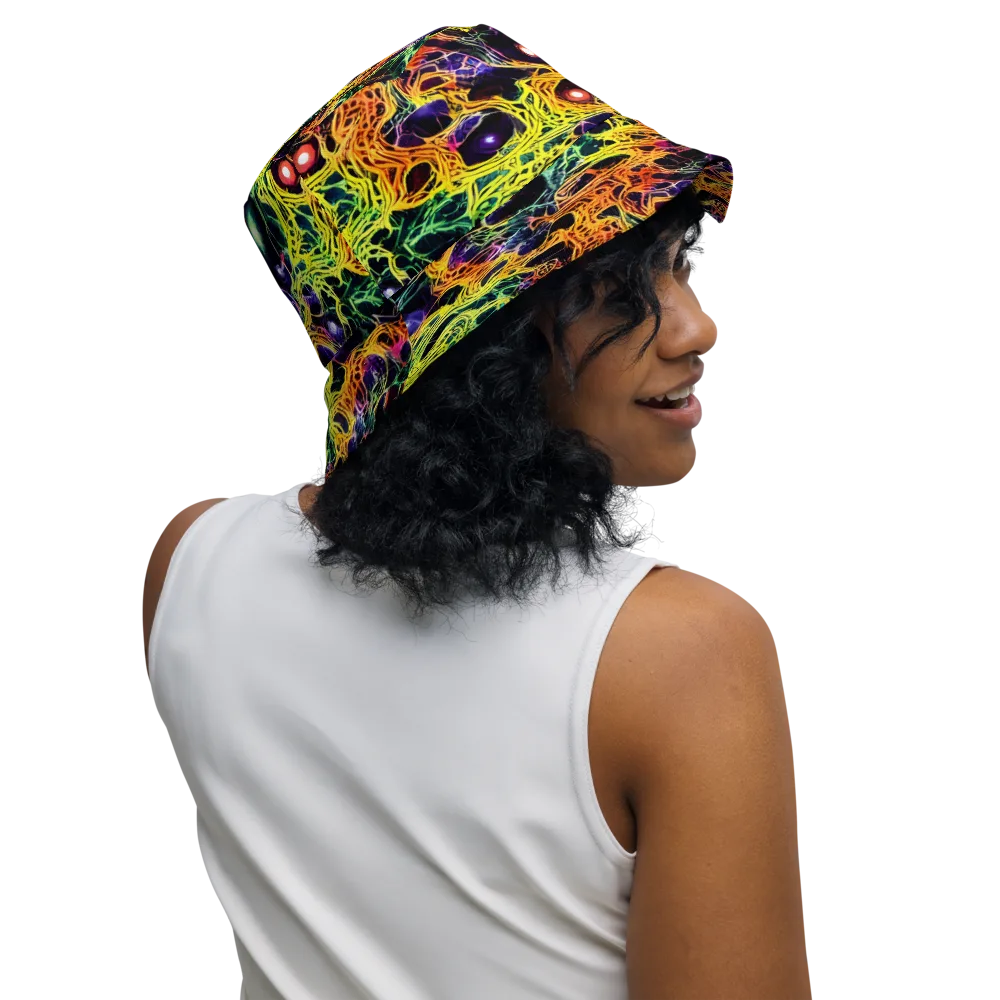 Voltage Veins on Reversible Bucket Hat — Right Outside