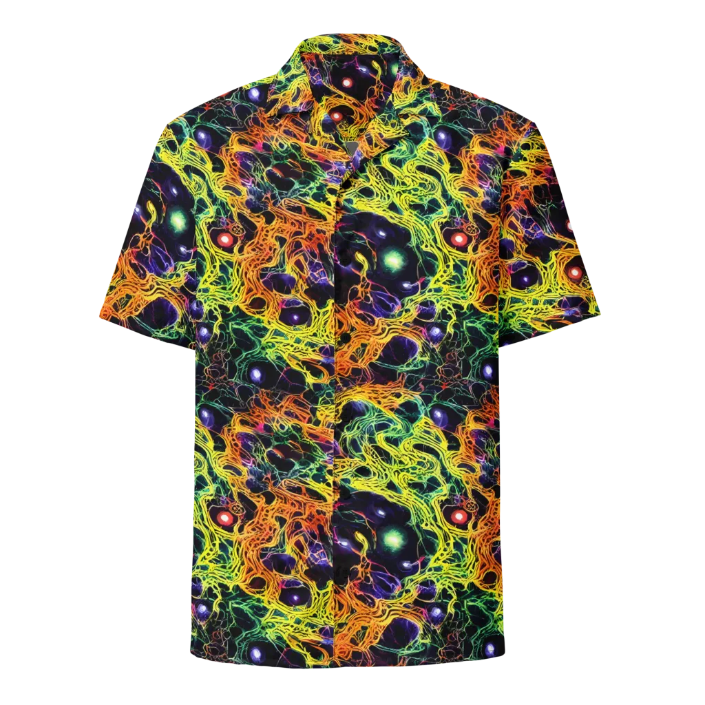 Voltage Veins on Button Shirt — Front