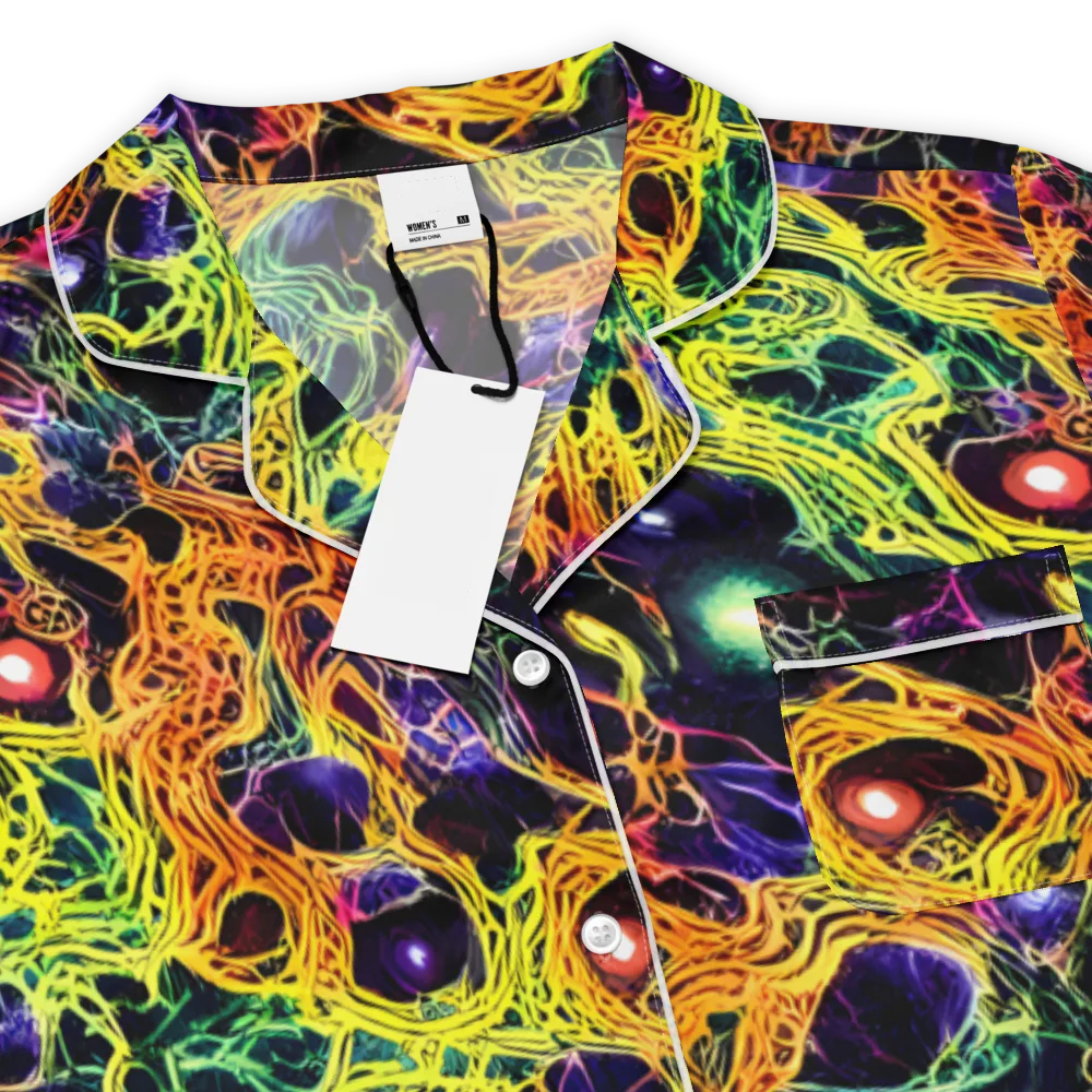 Voltage Veins on Women's Short Sleeve Pajama Top — Product details