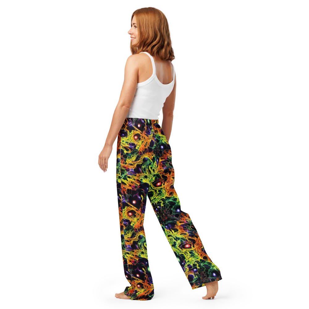 Voltage Veins on Women's Pajama Pants — Back