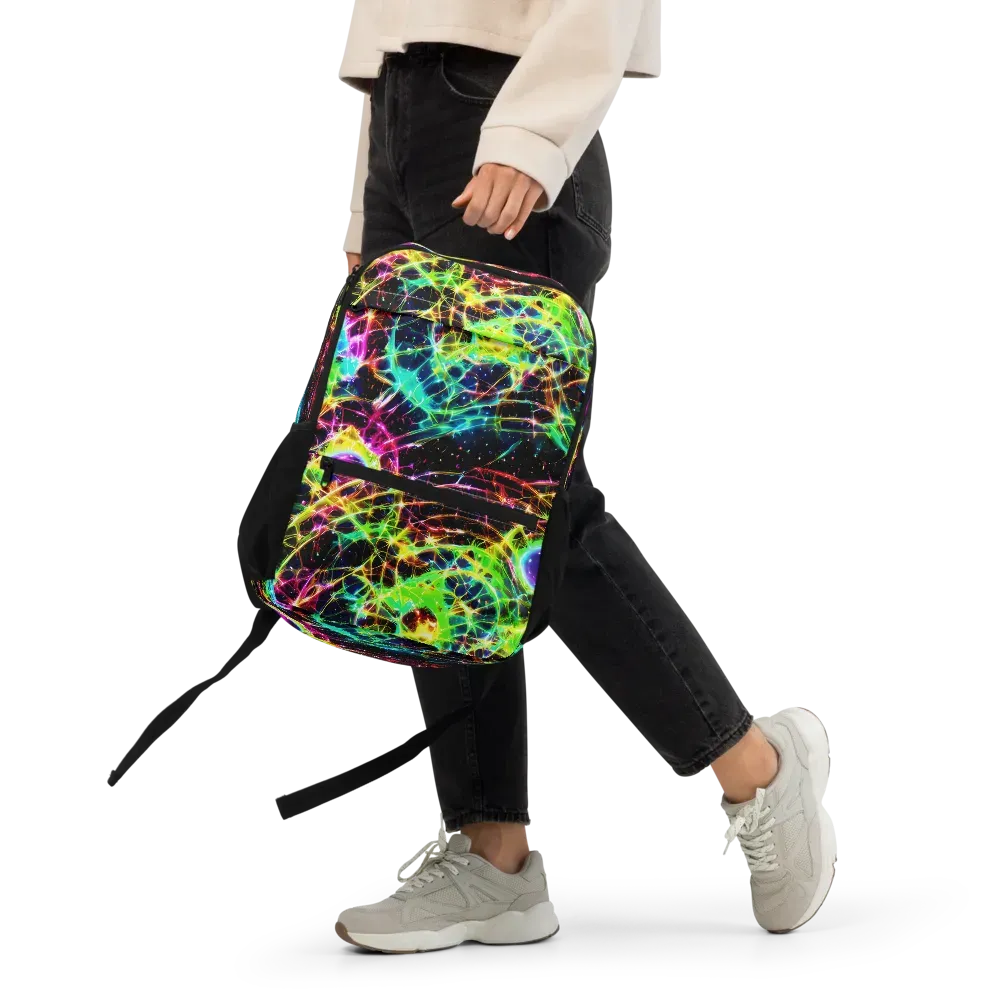 Galactic Tangled Light on Utility Backpack — Front