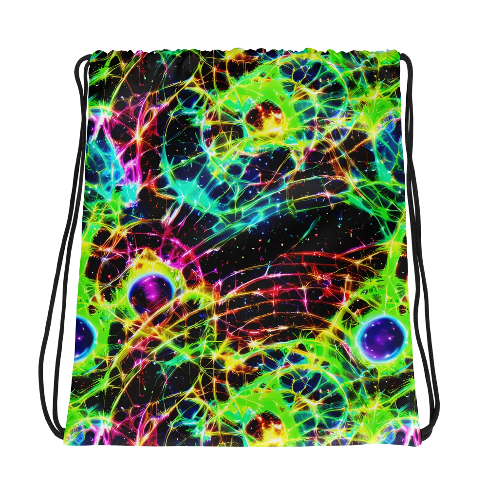 Galactic Tangled Light on Drawstring Bag — Photo