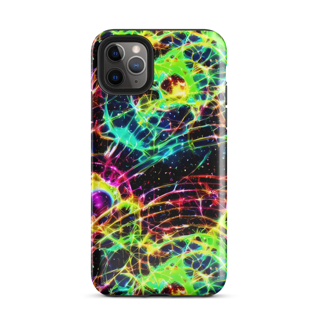 Galactic Tangled Light on Tough Case for iPhone® — Front