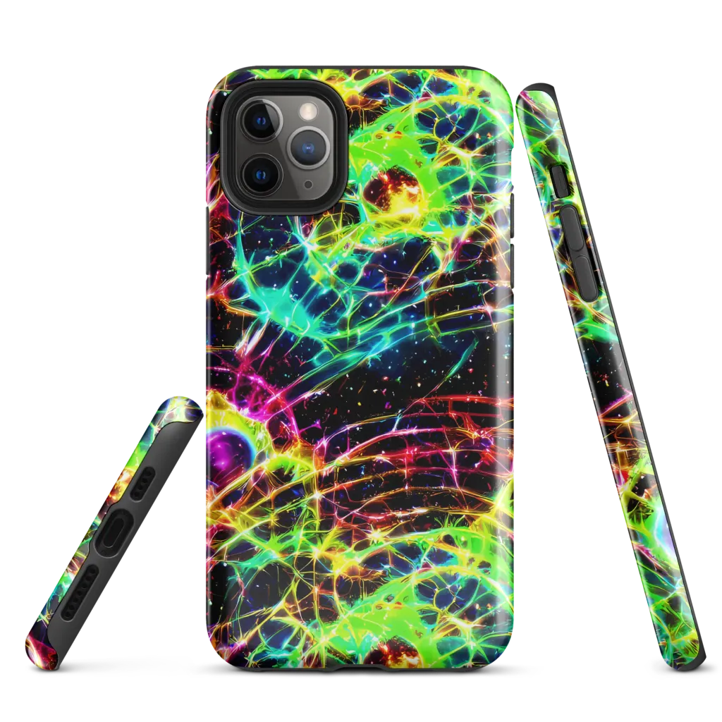 Galactic Tangled Light on Tough Case for iPhone® — Front