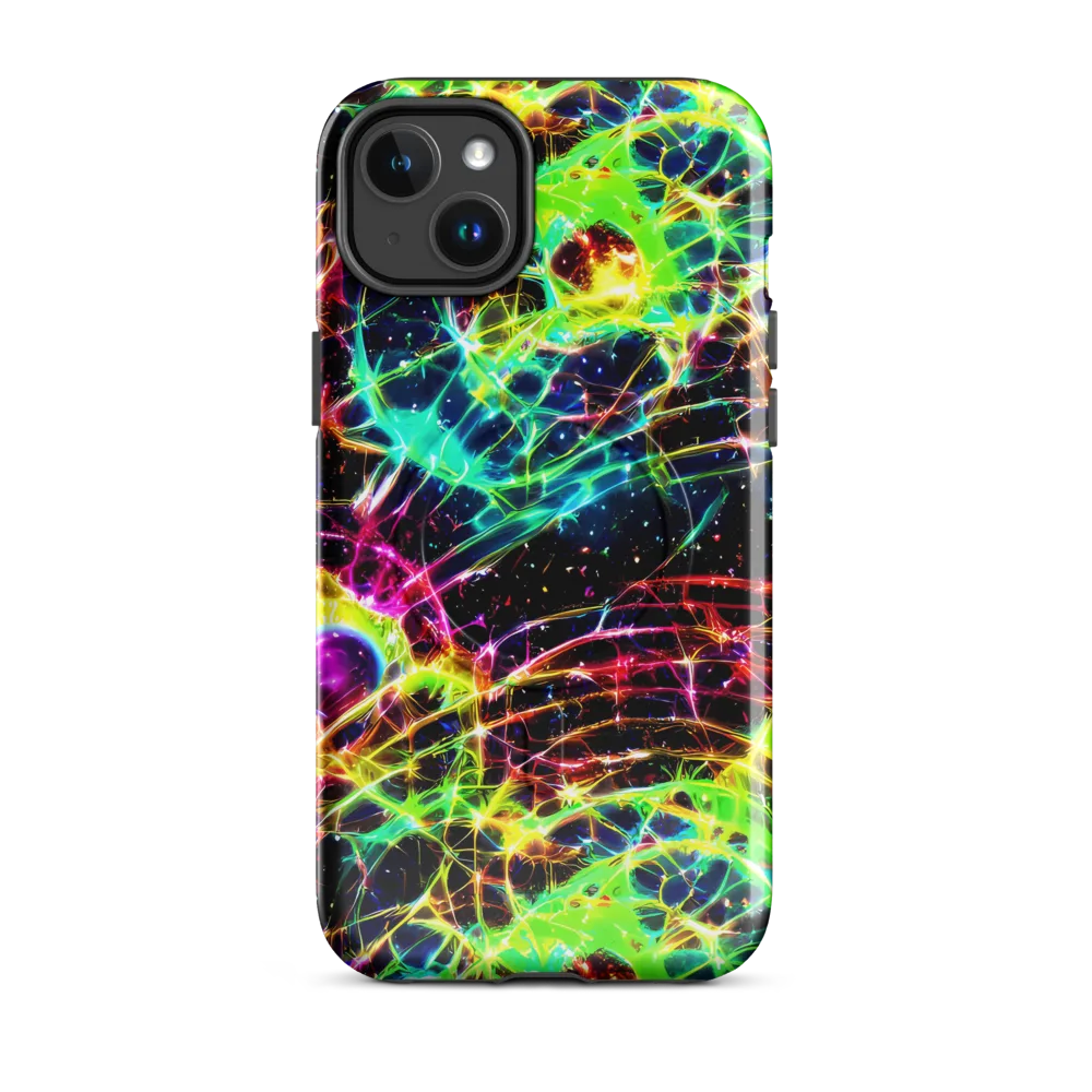 Galactic Tangled Light on MagSafe Tough Case for iPhone® — Front