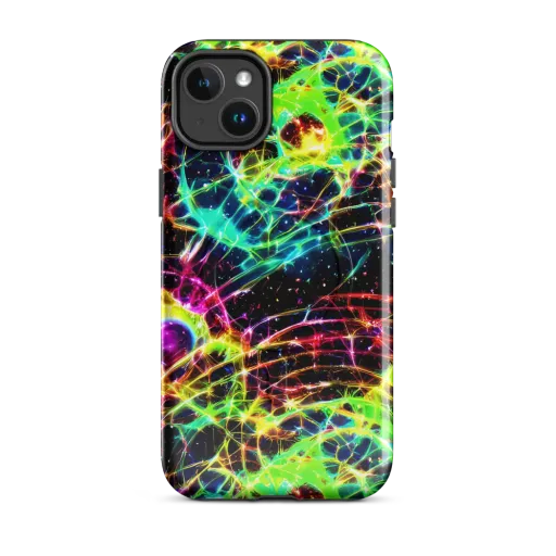 Galactic Tangled Light on a MagSafe Tough Case for iPhone®