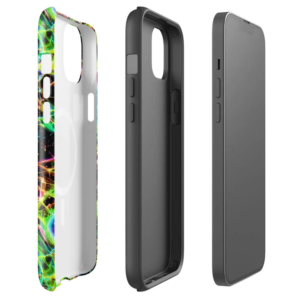 Galactic Tangled Light on MagSafe Tough Case for iPhone® — Front