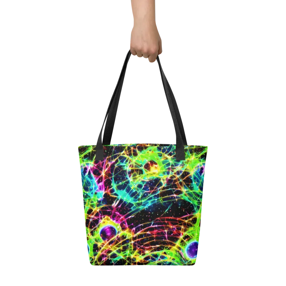 Galactic Tangled Light on Tote Bag — Front