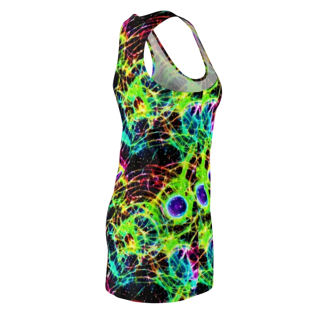Galactic Tangled Light on Racerback Dress — Back Side