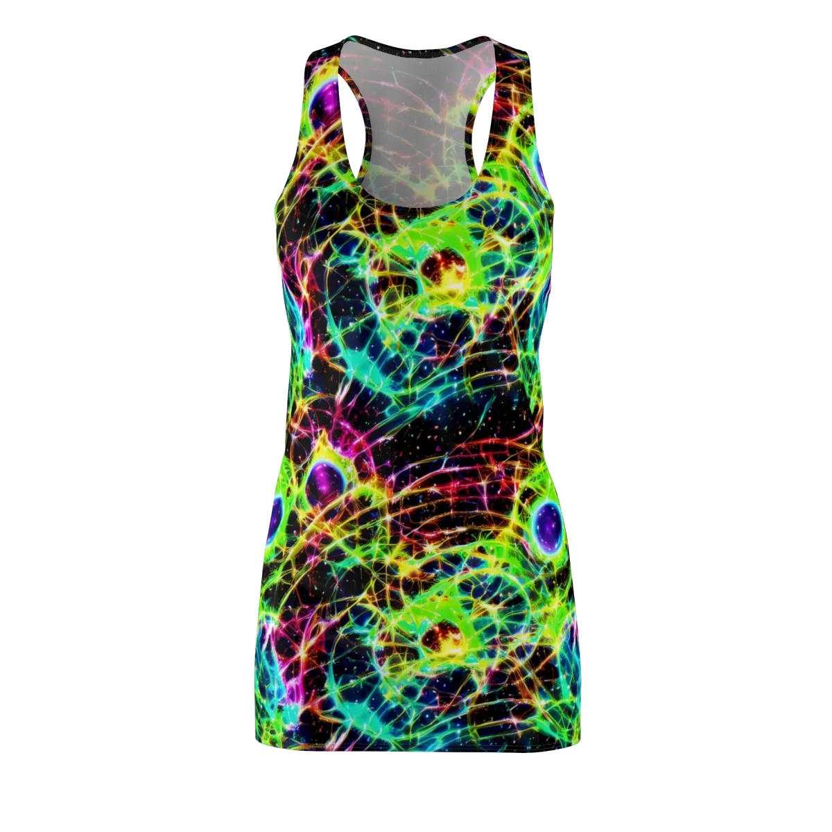 Galactic Tangled Light on Racerback Dress — Front
