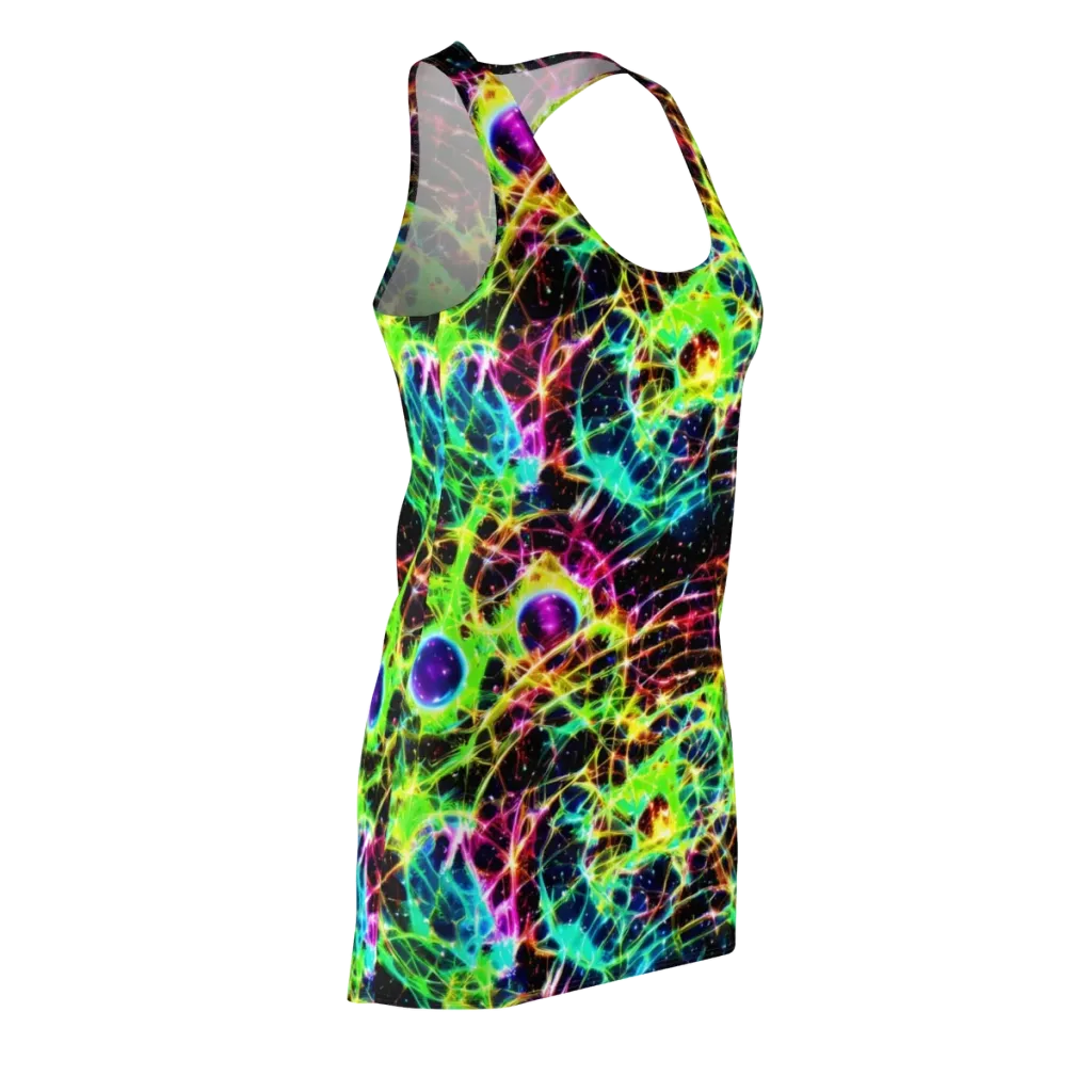 Galactic Tangled Light on Racerback Dress — Front Side
