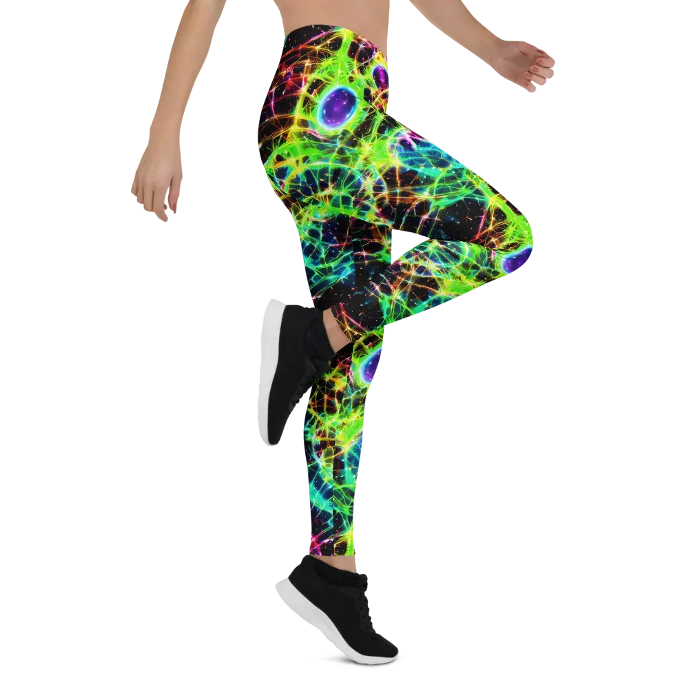 Galactic Tangled Light on Leggings — Right