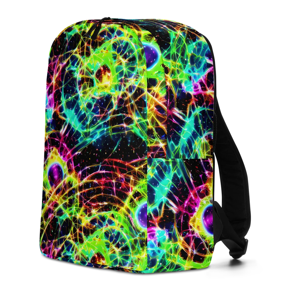 Galactic Tangled Light on Minimalist Backpack — Left