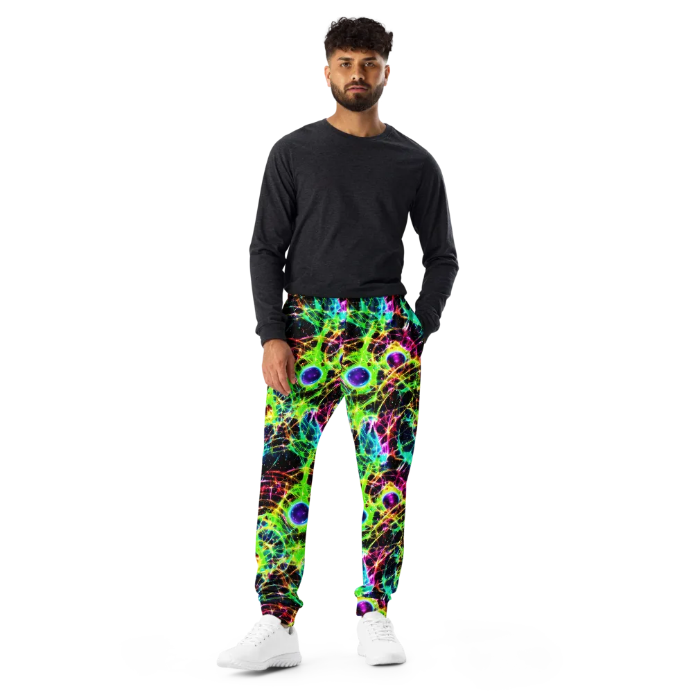 Galactic Tangled Light on Men's Joggers — Front
