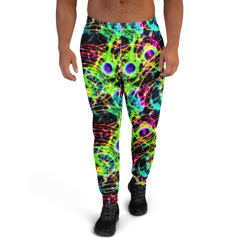Galactic Tangled Light on Men's Joggers — Front