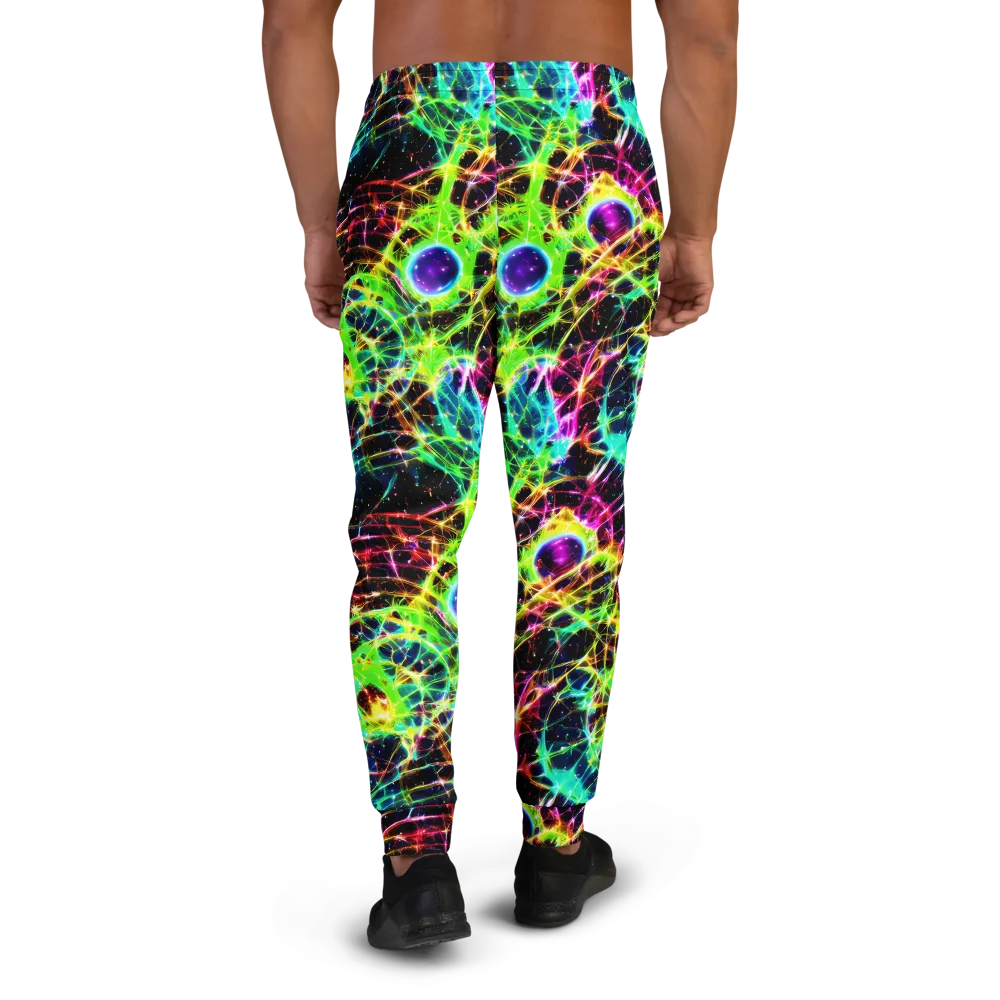Galactic Tangled Light on Men's Joggers — Back