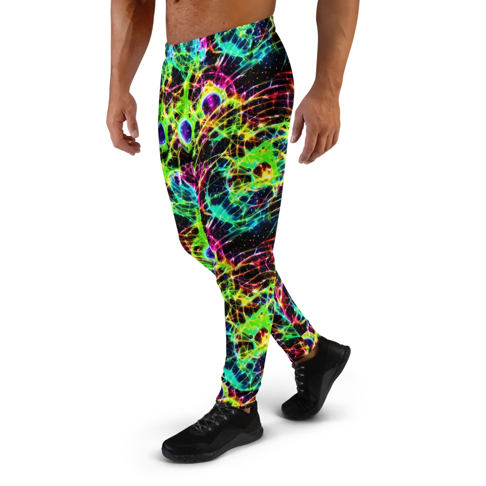 Galactic Tangled Light on Men's Joggers — Left