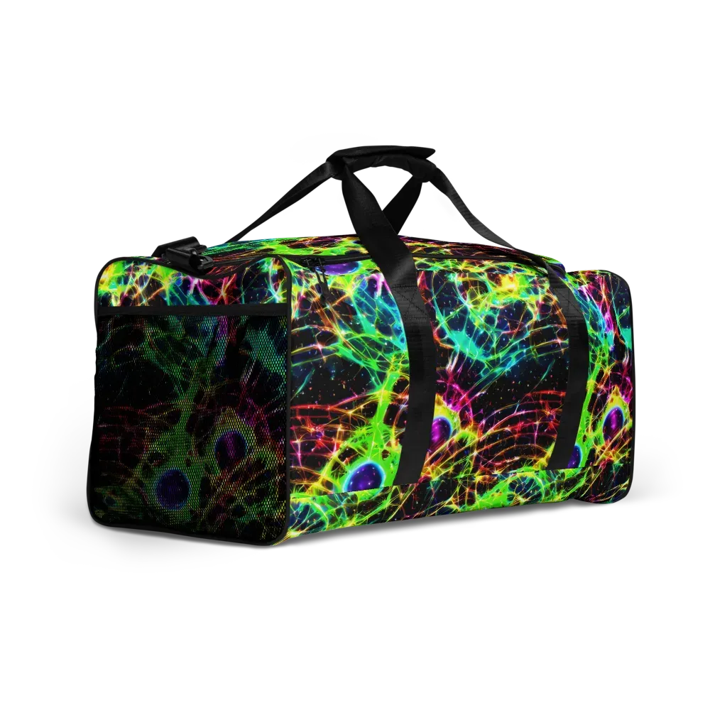 Galactic Tangled Light on Duffle Bag — Right Front