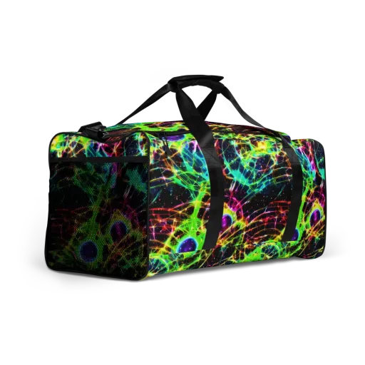 Galactic Tangled Light on a Duffle Bag