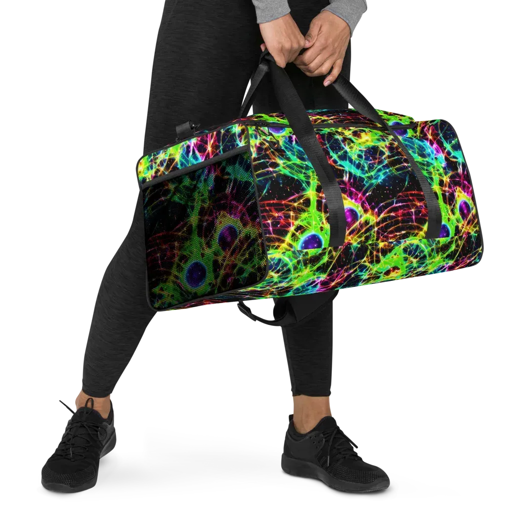 Galactic Tangled Light on Duffle Bag — Right Front