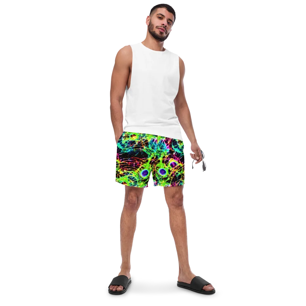 Galactic Tangled Light on Swim Trunks — Front