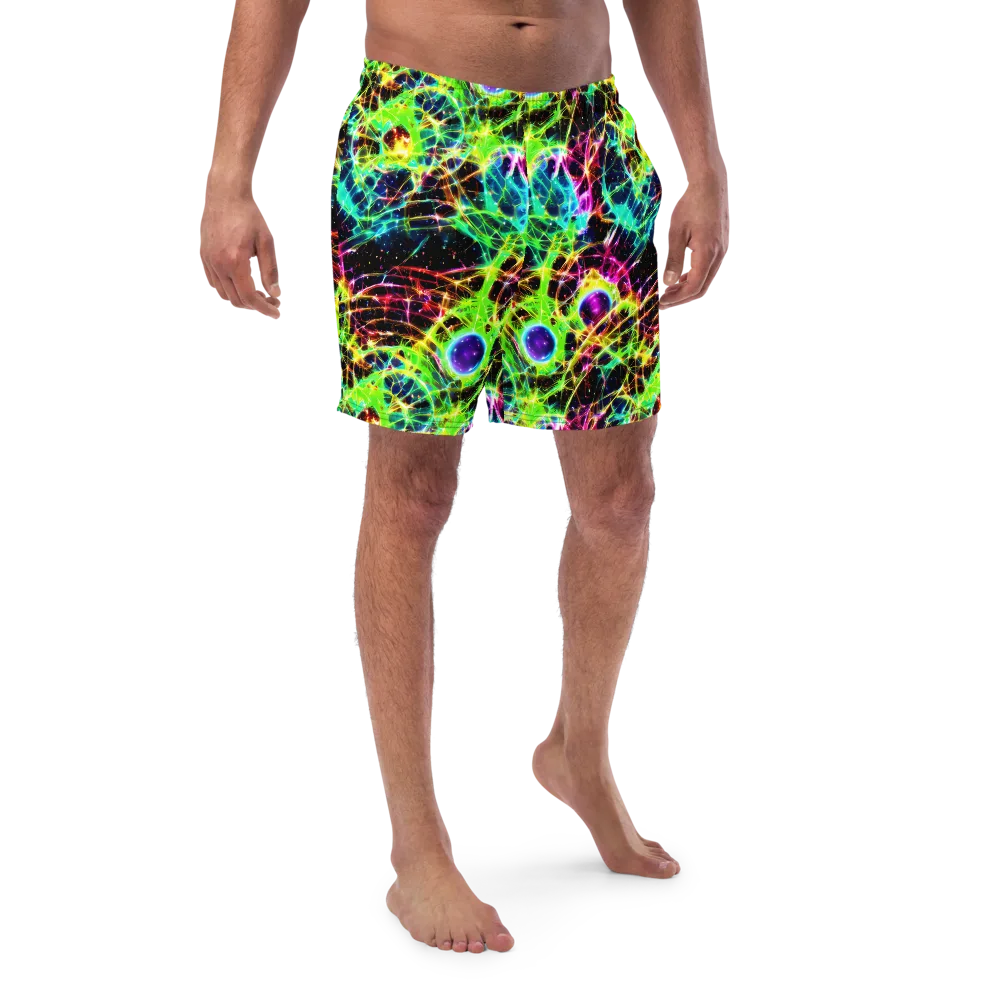 Galactic Tangled Light on Swim Trunks — Front