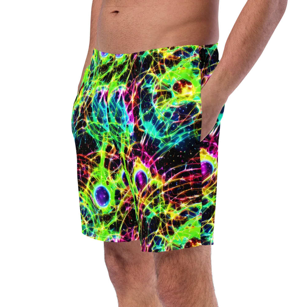 Galactic Tangled Light on Swim Trunks — Left Front