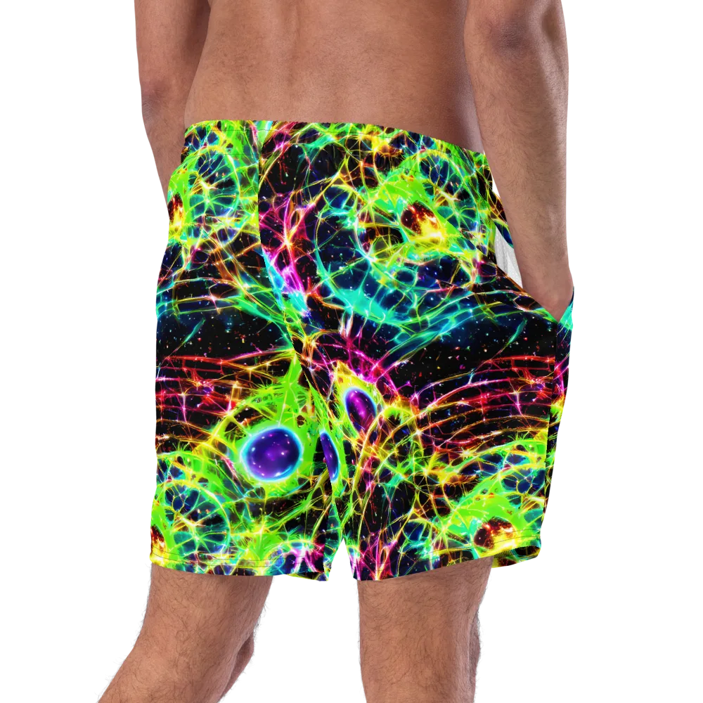 Galactic Tangled Light on Swim Trunks — Right Back