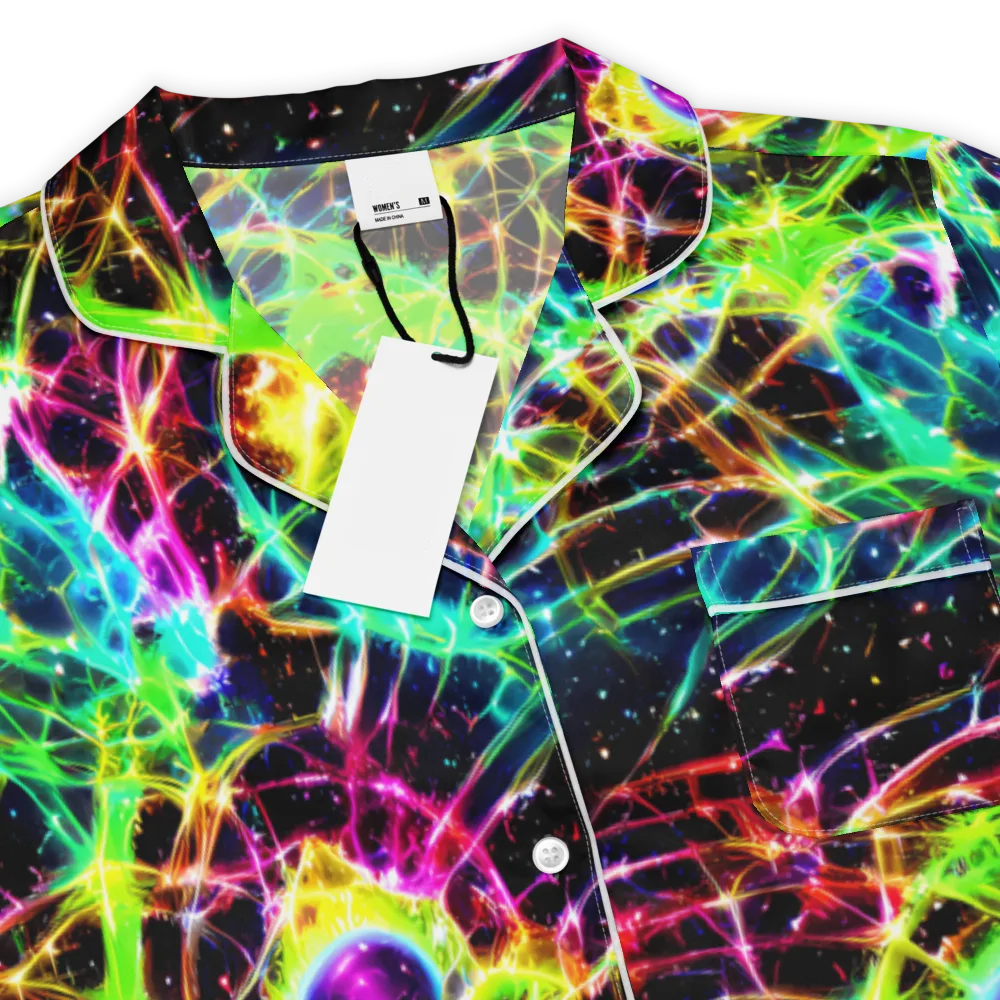 Galactic Tangled Light on Women's Short Sleeve Pajama Top — Product details