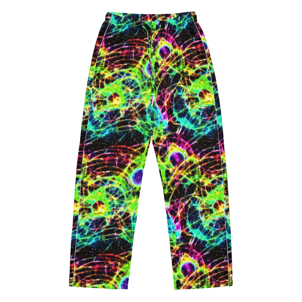 Galactic Tangled Light on Women's Pajama Pants — Front