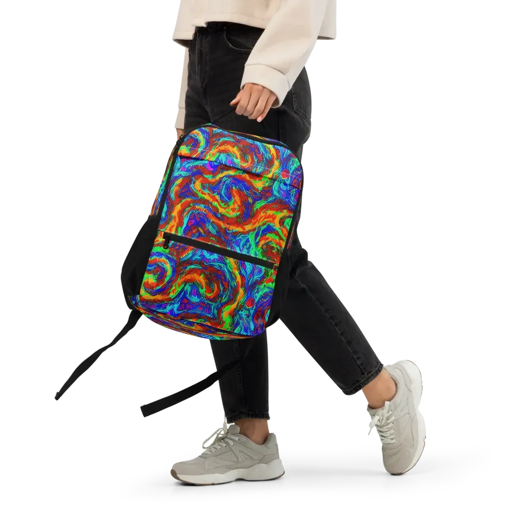 The Chromatic Rush on Utility Backpack — Front