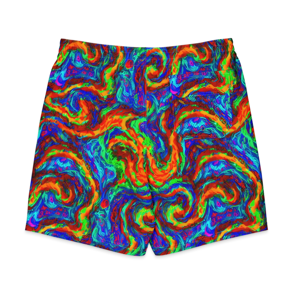 The Chromatic Rush on Men's Board Shorts — Back