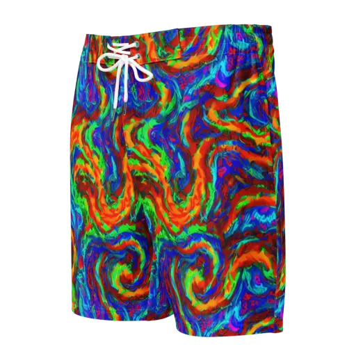 The Chromatic Rush on a Men's Board Shorts