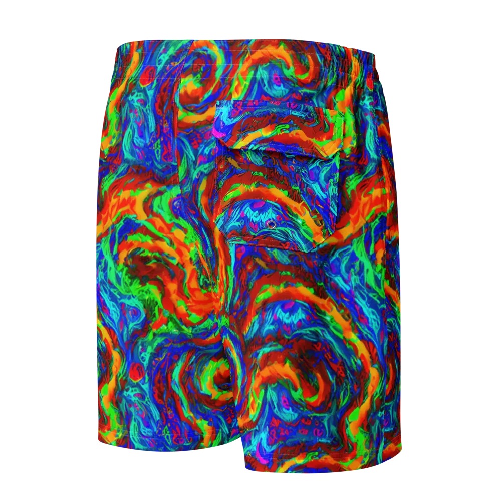 The Chromatic Rush on Men's Board Shorts — Back
