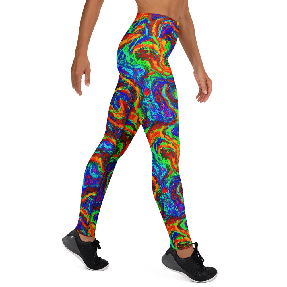 The Chromatic Rush on Yoga Leggings — Right
