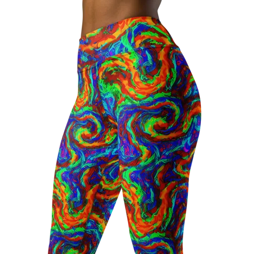 The Chromatic Rush on a Yoga Leggings