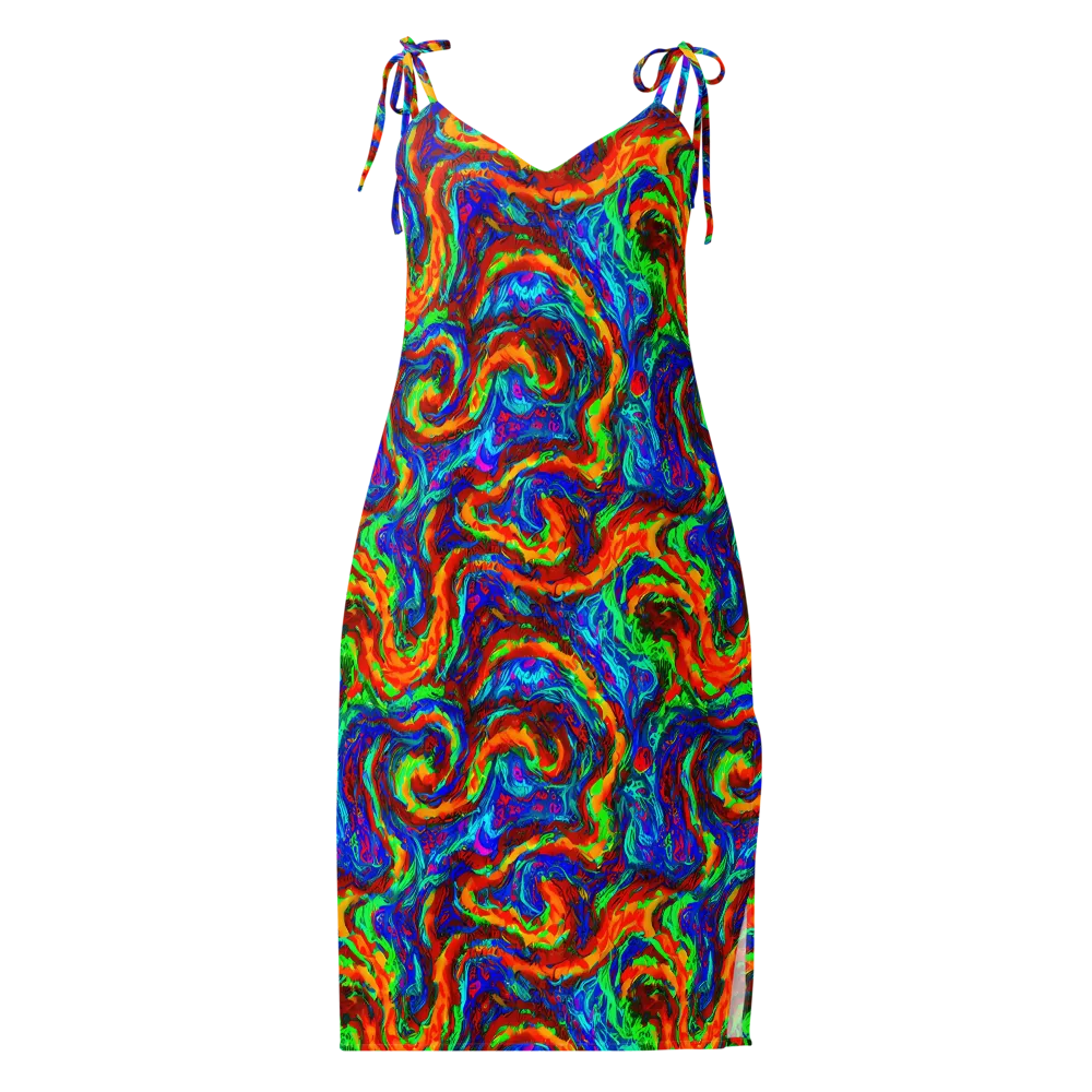 The Chromatic Rush on Slip Dress — Front