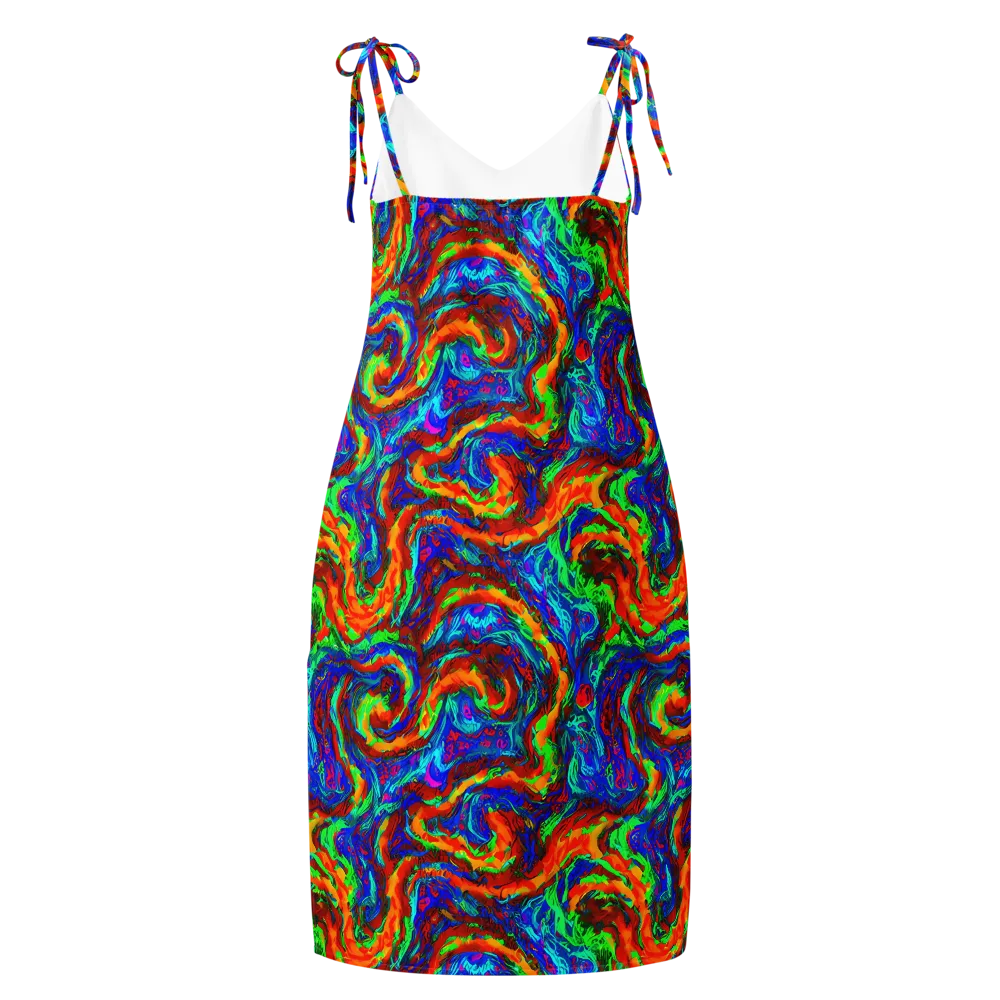 The Chromatic Rush on Slip Dress — Back